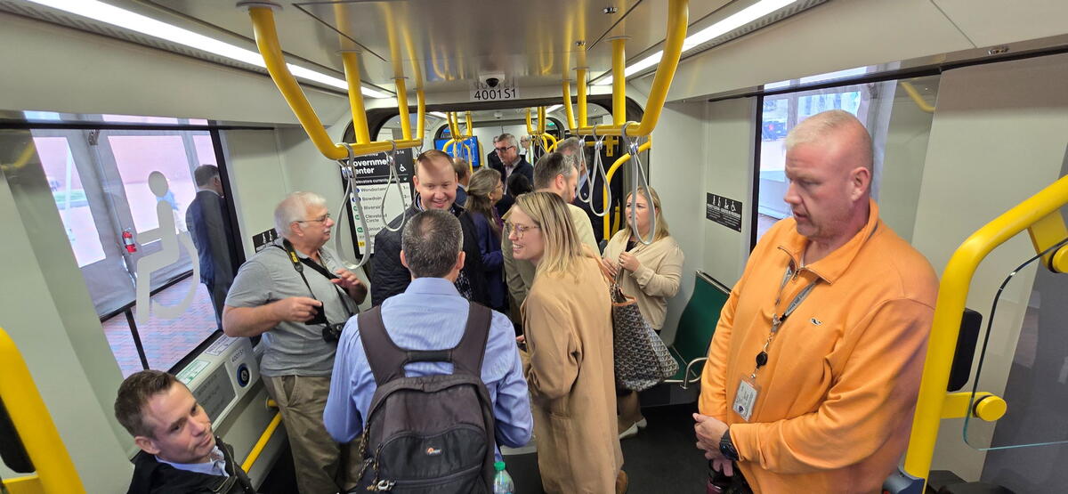 riders board the type 10 cars